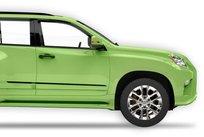 Front Half of Green SUV | SellCarUS.com